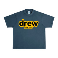 Midnight Navy drew smile house Urban Heavy Tee - artisFamous