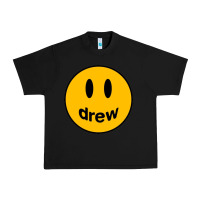 Black Drew Smile House Urban Heavy Tee - artisFamous