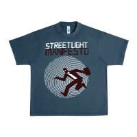Midnight Navy streetlight manisfesto vertigo Urban Heavy Tee - artisFamous