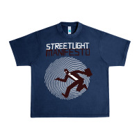 Navy streetlight manisfesto vertigo Urban Heavy Tee - artisFamous