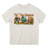 Cream thanksgiving tis' the season with trucks bbs Heavy Core Tee - BundleAndBundleShop