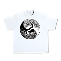White tree of life yin yang Urban Heavy Tee - artisFamous