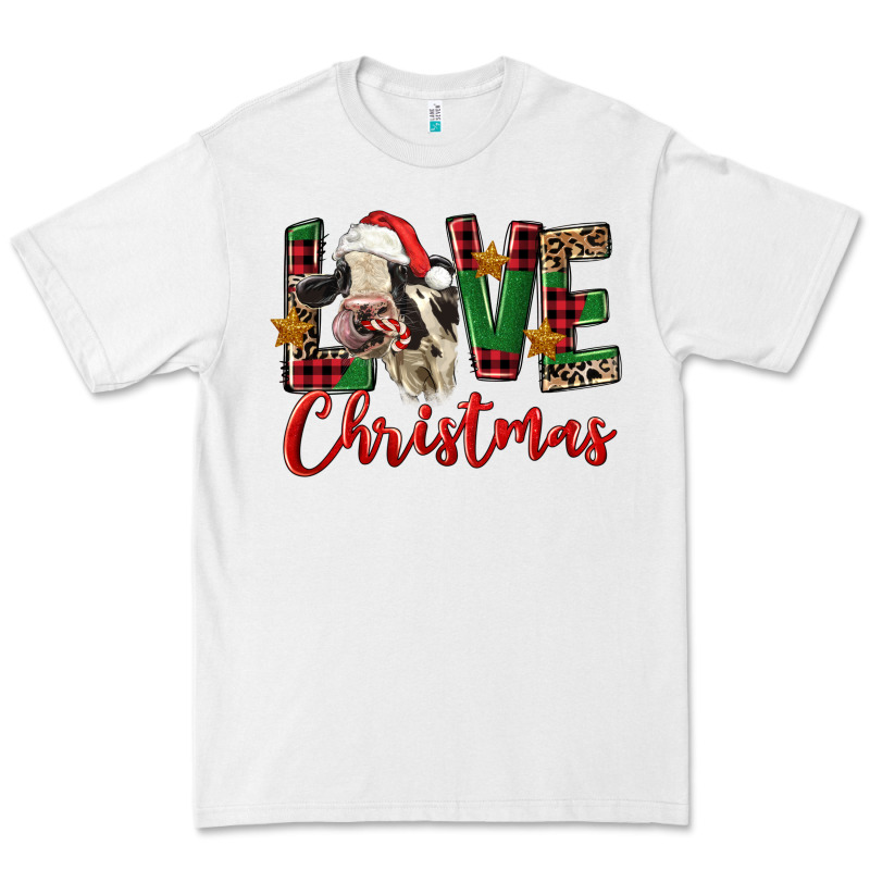 Love Christmas Holstein Heifer Premium Tee by FaDigitalArtStudio | Teevron