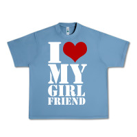 Pebble Blue i heart my girlfriend shirt Urban Heavy Tee - artisFamous
