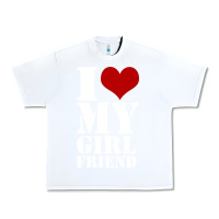 White i heart my girlfriend shirt Urban Heavy Tee - artisFamous