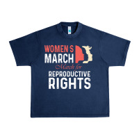 Navy women’s march for reproductive rights pro choice feminist, women’s Urban Heavy Tee - artisFamous
