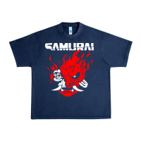 Navy cyberpunk 2077 Urban Heavy Tee - artisFamous