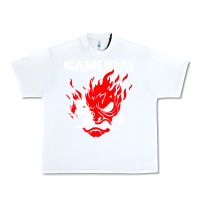 White cyberpunk 2077 Urban Heavy Tee - artisFamous