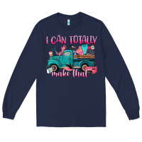 Navy i can totally make that Long Sleeve Tee - Artiststas