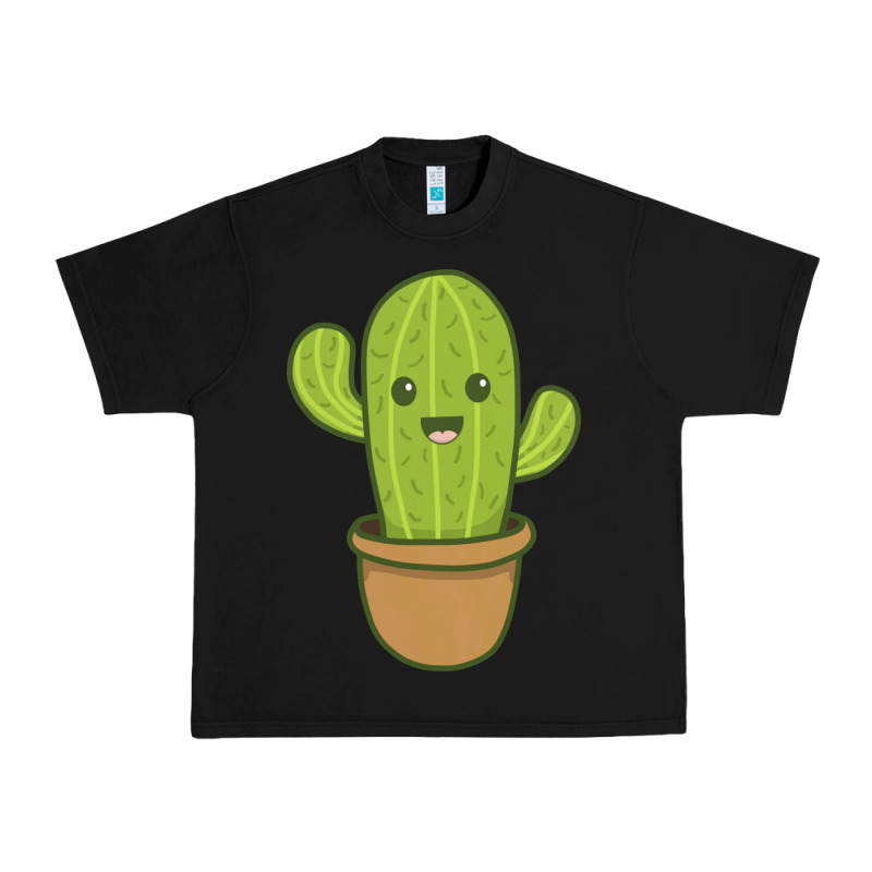 Happy Cactus Hug Me Please Urban Heavy Tee by artisFamous | Teevron