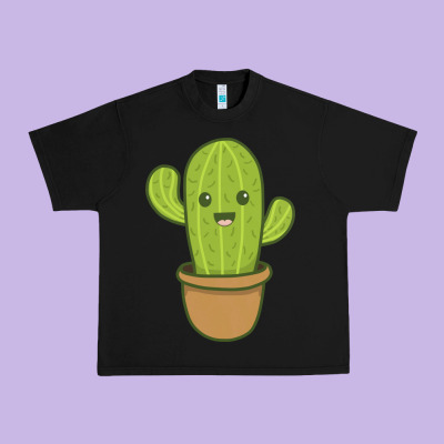 Happy Cactus Hug Me Please Urban Heavy Tee Designed By Artisfamous