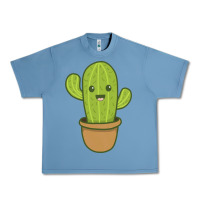Pebble Blue happy cactus hug me please Urban Heavy Tee - artisFamous