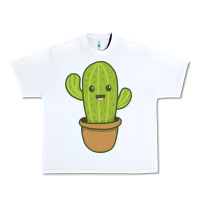 White happy cactus hug me please Urban Heavy Tee - artisFamous