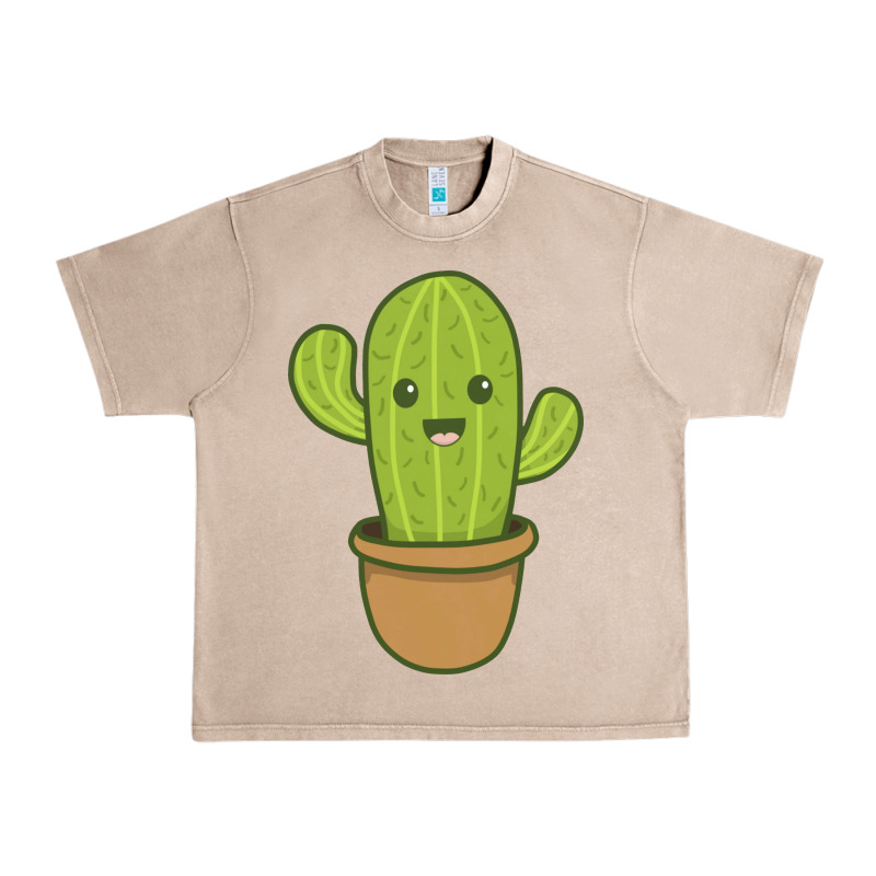 Happy Cactus Hug Me Please Urban Heavy Tee by artisFamous | Teevron