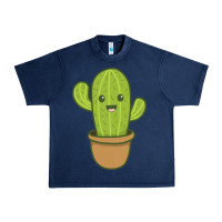 Navy happy cactus hug me please Urban Heavy Tee - artisFamous