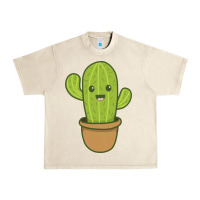 Sandshell happy cactus hug me please Urban Heavy Tee - artisFamous