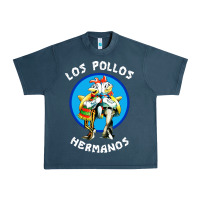 Midnight Navy los pollos hermanos classic Urban Heavy Tee - artisFamous