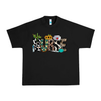 Black nurse leopard and cowhide Urban Heavy Tee - CowhideDigitalArt