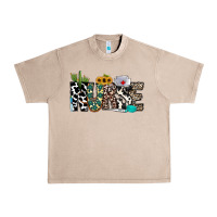 French Oak nurse leopard and cowhide Urban Heavy Tee - CowhideDigitalArt
