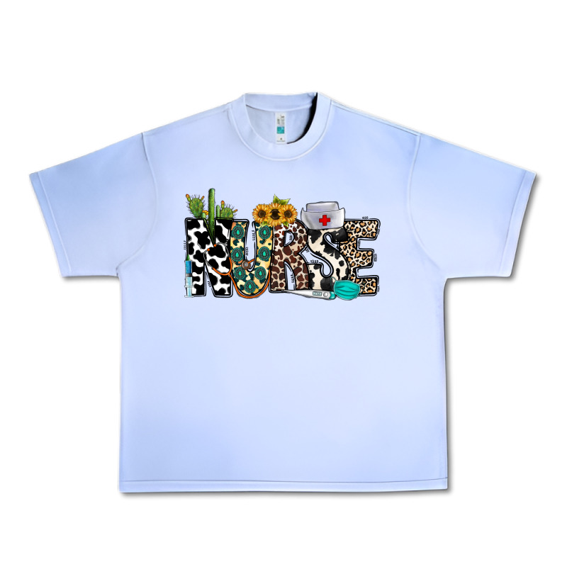 Nurse Leopard And Cowhide Urban Heavy Tee by CowhideDigitalArt | Teevron