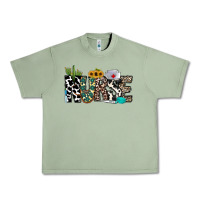 Oil Green nurse leopard and cowhide Urban Heavy Tee - CowhideDigitalArt