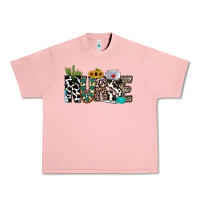 Salmon nurse leopard and cowhide Urban Heavy Tee - CowhideDigitalArt