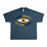 Midnight Navy make orwell fiction again Urban Heavy Tee - artisFamous