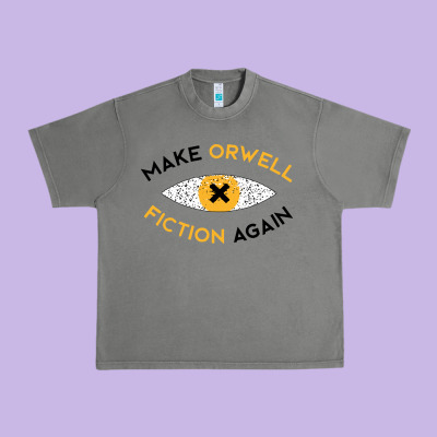 Make Orwell Fiction Again Urban Heavy Tee Designed By Artisfamous