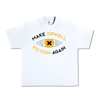 White make orwell fiction again Urban Heavy Tee - artisFamous