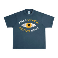 Midnight Navy make orwell fiction again Urban Heavy Tee - artisFamous