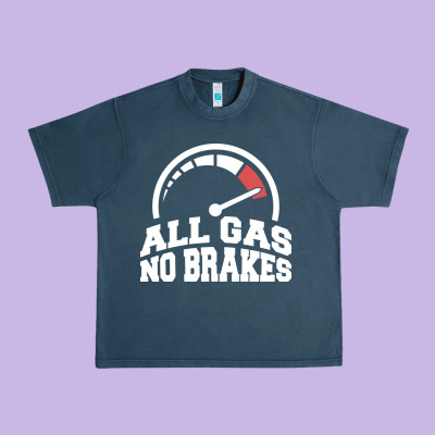 All Gas No Brakes Urban Heavy Tee Designed By Artisfamous