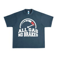 Midnight Navy all gas no brakes Urban Heavy Tee - artisFamous