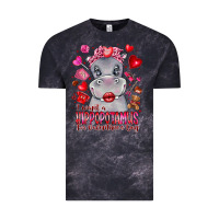 Cloud Black i want hippopotamus for valentines day Vintage Tee - CowhideDigitalArt