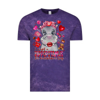 Cloud Purple i want hippopotamus for valentines day Vintage Tee - CowhideDigitalArt