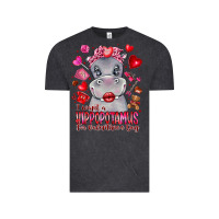 Vintage Black i want hippopotamus for valentines day Vintage Tee - CowhideDigitalArt