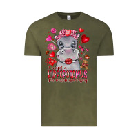 Vintage Olive i want hippopotamus for valentines day Vintage Tee - CowhideDigitalArt