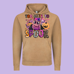 Wicked Cute Too Cute To Spook Vintage Hoodie Designed By Barkaloodesign