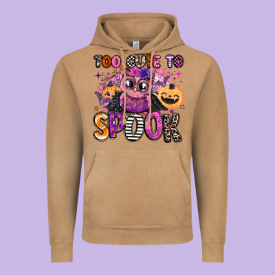 Wicked Cute Too Cute To Spook Vintage Hoodie Designed By Barkaloodesign