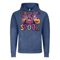 Vintage Denim wicked cute too cute to spook Vintage Hoodie - BarkalooDesign