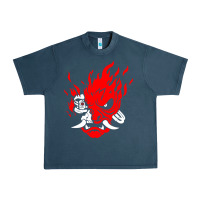 Midnight Navy cyberpunk 2077 Urban Heavy Tee - artisFamous