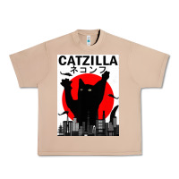 Burro vintage catzilla japanese sunset style Urban Heavy Tee - artisFamous