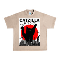 French Oak vintage catzilla japanese sunset style Urban Heavy Tee - artisFamous
