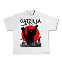 Lunar Rock vintage catzilla japanese sunset style Urban Heavy Tee - artisFamous