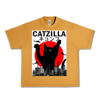 Peanut Butter vintage catzilla japanese sunset style Urban Heavy Tee - artisFamous