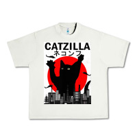 Pistachio vintage catzilla japanese sunset style Urban Heavy Tee - artisFamous