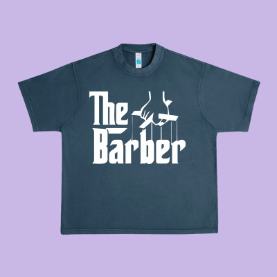 The Barber Urban Heavy Tee Designed By Artisfamous