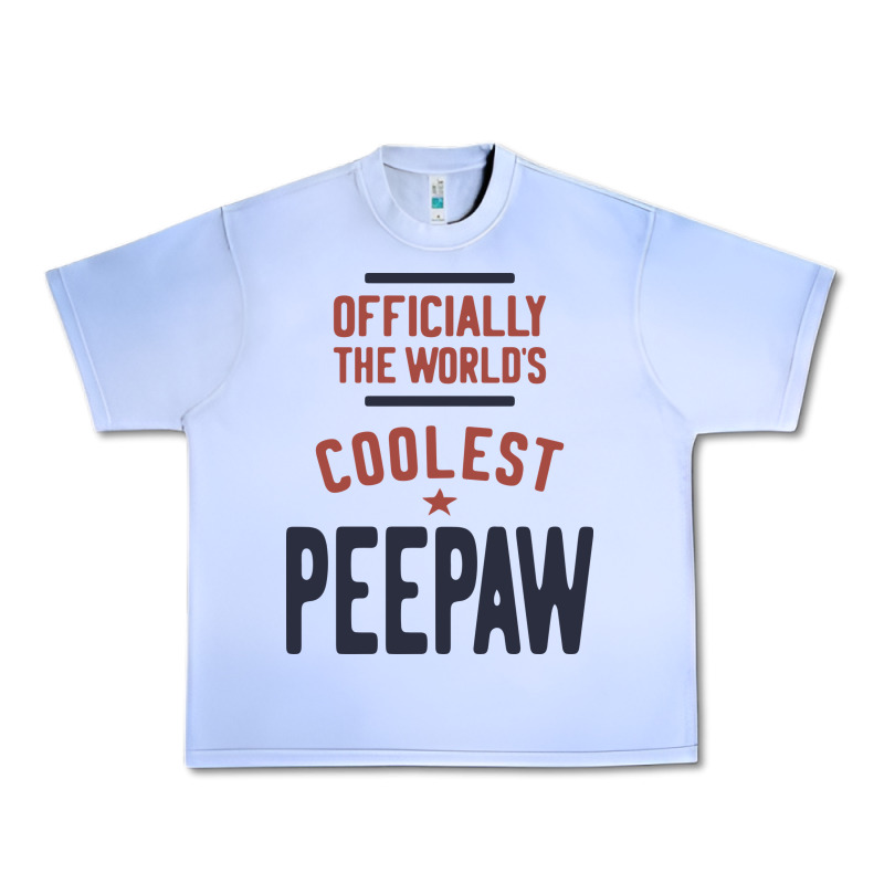 Officially The World's Coolest Peepaw | Mens Gift Urban Heavy Tee by artisFamous | Teevron