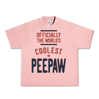Salmon Officially The World's Coolest Peepaw | Mens Gift Urban Heavy Tee - artisFamous