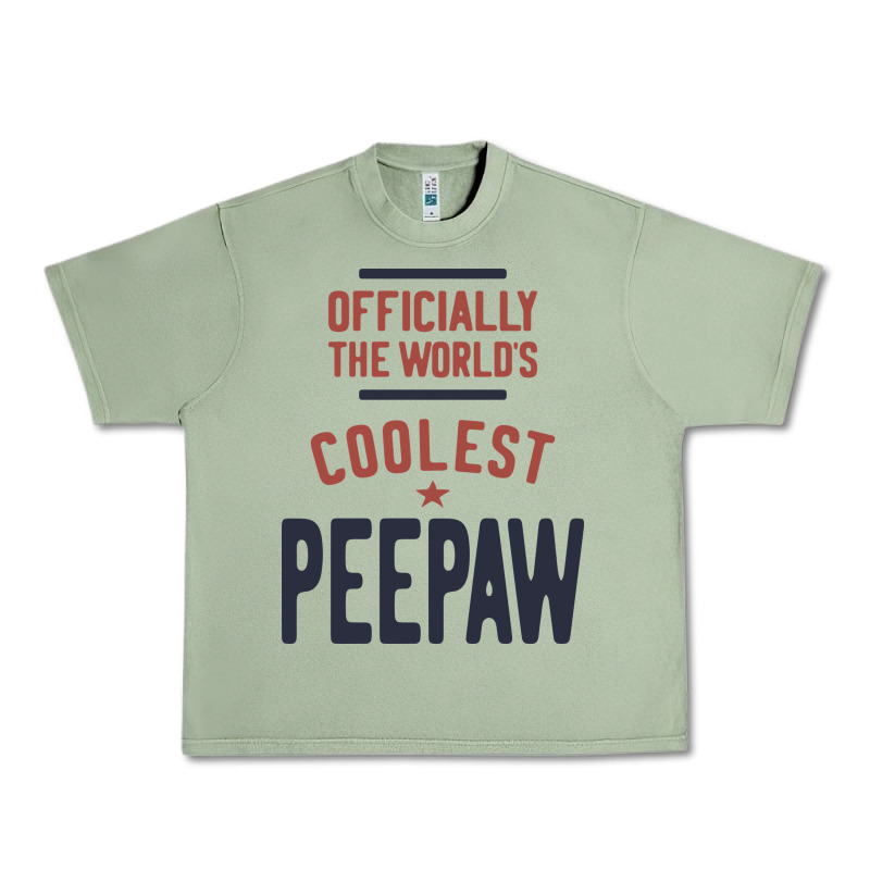 Officially The World's Coolest Peepaw | Mens Gift Urban Heavy Tee by artisFamous | Teevron