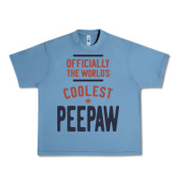 Pebble Blue Officially The World's Coolest Peepaw | Mens Gift Urban Heavy Tee - artisFamous